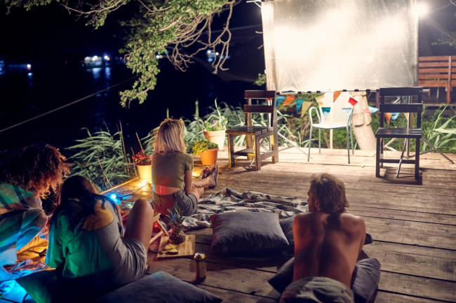 cinéma plein air piscine