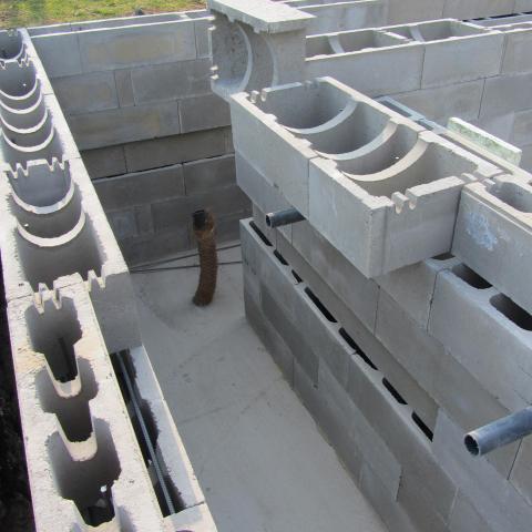 Piscine extérieure en béton