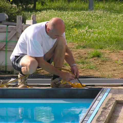 Préparation à la pose de carrelage  